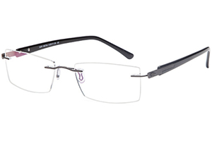 Emporium 7587 Unisex Designer Rimless